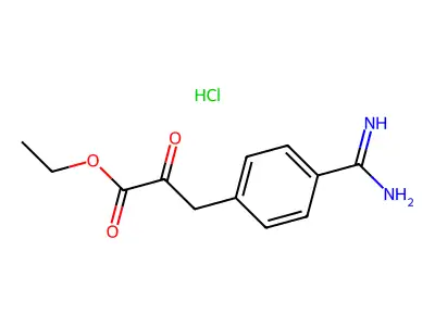 Ethyl 4-amidinophenylpyruvate structure