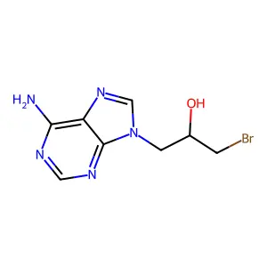 1-(6-Aminopurin-9-yl)-3-bromopropan-2-ol structure