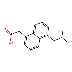 5-异丁基萘-1-乙酸 structure