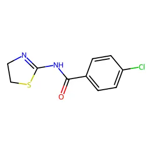 Benzamide, 4-chloro-N-(4,5-dihydro-2-thiazolyl)- structure