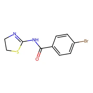 Benzamide, 4-bromo-N-(4,5-dihydro-2-thiazolyl)- structure