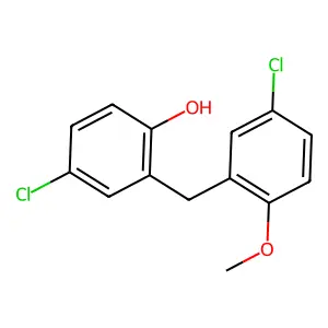 Phenol, 2,2'-methylenebis(4-chloro-, monomethyl deriv. structure