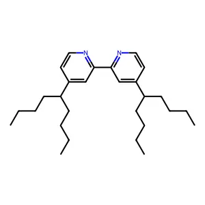 4,4'-Bis(1-butylpentyl)-2,2'-bipyridine structure