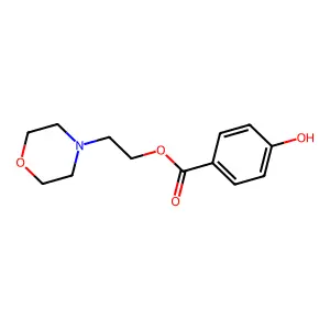 4-Hydroxy-benzoic acid 2-morpholin-4-yl-ethyl ester structure