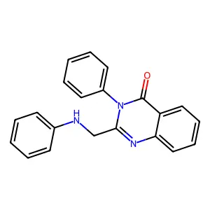 3-Phenyl-2-phenylaminomethyl-3H-quinazolin-4-one structure