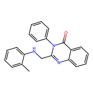 3-phenyl-2-((o-tolylamino)methyl)quinazolin-4(3H)-one structure