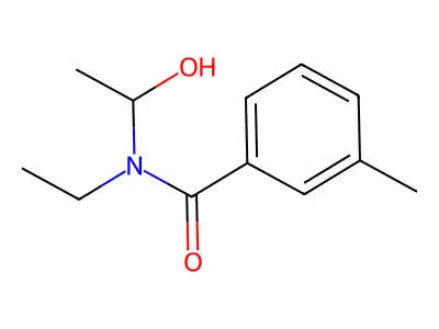N-Ethyl-N-(1-hydroxyethyl)-3-methylbenzamide structure