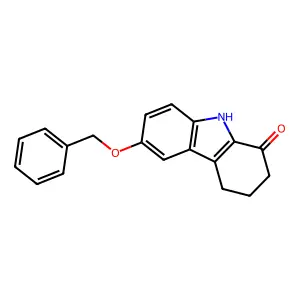 6-(Benzyloxy)-2,3,4,9-tetrahydro-1H-carbazol-1-one structure