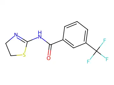 Benzamide, N-(4,5-dihydro-2-thiazolyl)-3-(trifluoromethyl)- structure