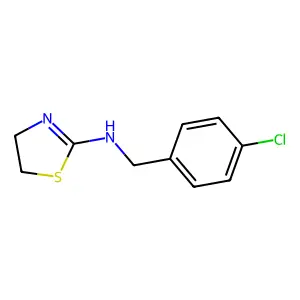 Thiazolamine, 4,5-dihydro-N-((4-chlorophenyl)methyl)- structure