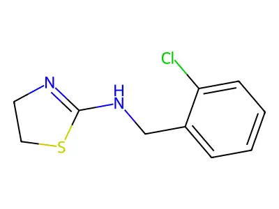 2-Thiazoline, 2-((o-chlorobenzyl)amino)- structure