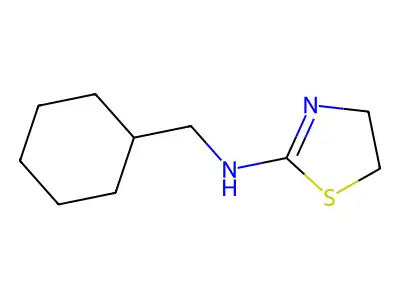 2-Thiazoline, 2-((cyclohexylmethyl)amino)- structure
