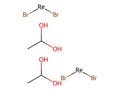 Bis(dibromorhenium);bis(ethane-1,1-diol) structure