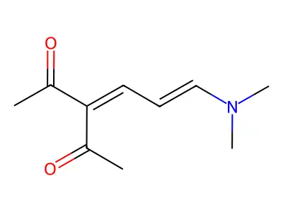 3-[3-(Dimethylamino)prop-2-en-1-ylidene]pentane-2,4-dione structure