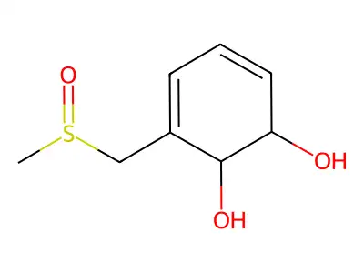 3-[(Methanesulfinyl)methyl]cyclohexa-3,5-diene-1,2-diol structure