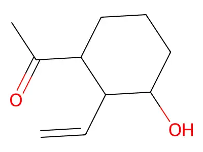 1-(2-Ethenyl-3-hydroxycyclohexyl)ethanone structure