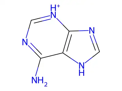 7H-purin-3-ium-6-amine structure