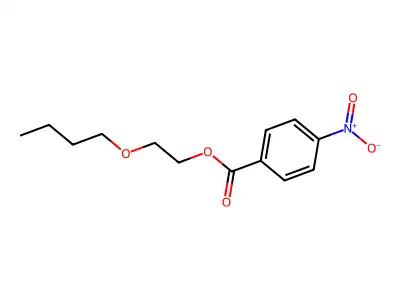 2-Butoxyethyl 4-nitrobenzoate structure
