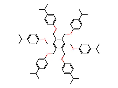 Hexakis(4-isopropylphenoxymethyl)benzene structure