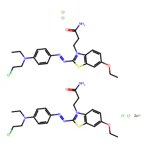 C22H27ClN5O2S.1/2Cl4Zn structure