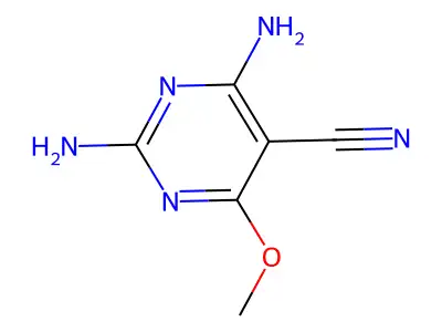 2,4-Diamino-6-methoxypyrimidine-5-carbonitrile structure
