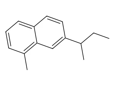 1-Methyl-7-(1-methylpropyl)naphthalene structure