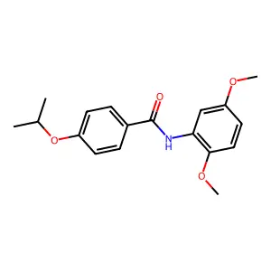 N-(2,5-dimethoxyphenyl)-4-propan-2-yloxybenzamide structure