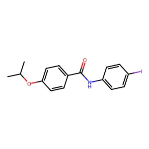 N-(4-iodophenyl)-4-propan-2-yloxybenzamide structure