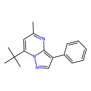 7-Tert-butyl-5-methyl-3-phenylpyrazolo[1,5-a]pyrimidine structure