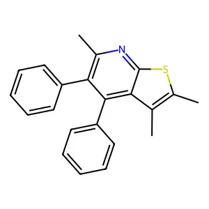 2,3,6-Trimethyl-4,5-diphenylthieno[2,3-b]pyridine structure