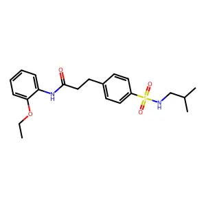 N-(2-ethoxyphenyl)-3-{4-[(isobutylamino)sulfonyl]phenyl}propanamide structure