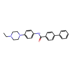 N-[4-(4-ethylpiperazin-1-yl)phenyl]biphenyl-4-carboxamide structure