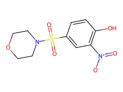 4-(Morpholine-4-sulfonyl)-2-nitrophenol structure