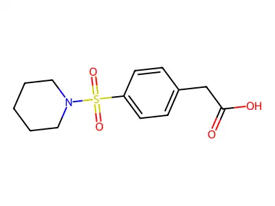 2-[4-(Piperidine-1-sulfonyl)phenyl]acetic acid structure