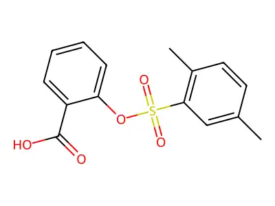 2-[(2,5-Dimethylbenzenesulfonyl)oxy]benzoic acid structure