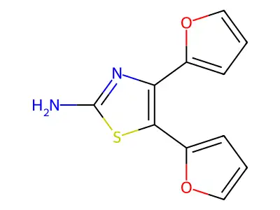 Bis(furan-2-yl)-1,3-thiazol-2-amine structure