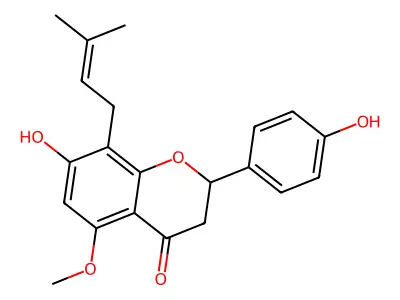 Isoxanthohumol structure