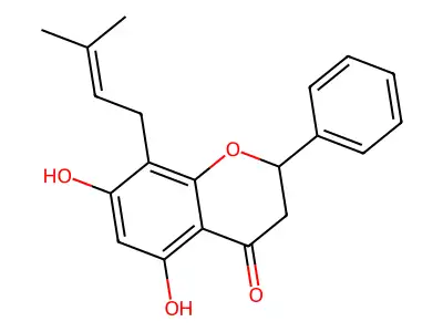 8-Prenyl-rac-pinocembrin structure