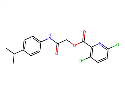{[4-(Propan-2-yl)phenyl]carbamoyl}methyl 3,6-dichloropyridine-2-carboxylate structure