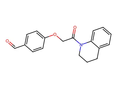 4-[2-(3,4-dihydro-2H-quinolin-1-yl)-2-oxoethoxy]benzaldehyde structure
