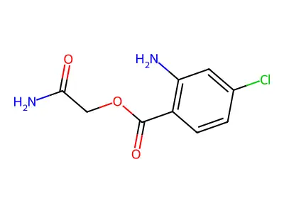 2-Amino-2-oxoethyl 2-amino-4-chlorobenzoate structure