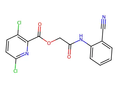 [(2-Cyanophenyl)carbamoyl]methyl 3,6-dichloropyridine-2-carboxylate structure