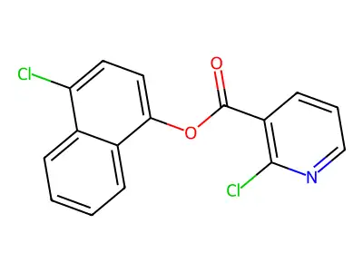 4-Chloronaphthalen-1-yl 2-chloropyridine-3-carboxylate structure