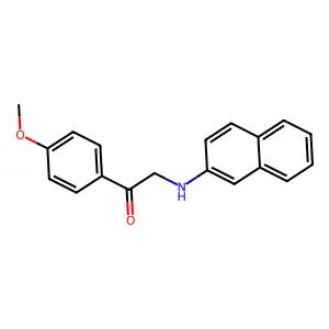 1-(4-Methoxyphenyl)-2-(naphthalen-2-ylamino)ethanone structure