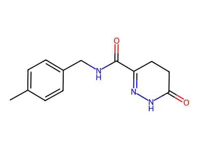 n-(4-Methylbenzyl)-6-oxo-1,4,5,6-tetrahydropyridazine-3-carboxamide structure