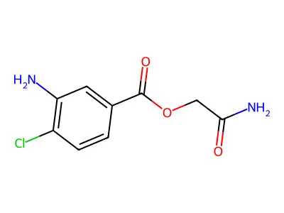 2-Amino-2-oxoethyl 3-amino-4-chlorobenzoate structure