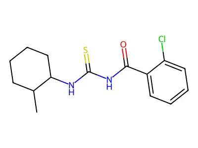 2-chloro-N-[(2-methylcyclohexyl)carbamothioyl]benzamide structure