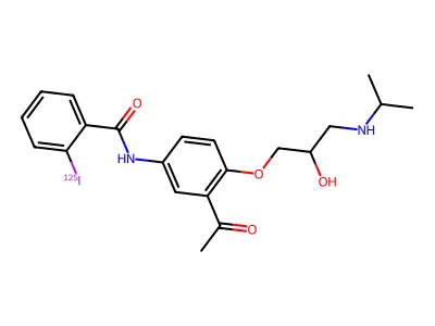 2-Iodobenzoylacebutolol structure