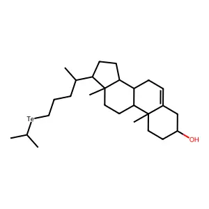 24-(Isopropyltelluro)chol-5-en-3beta-ol structure