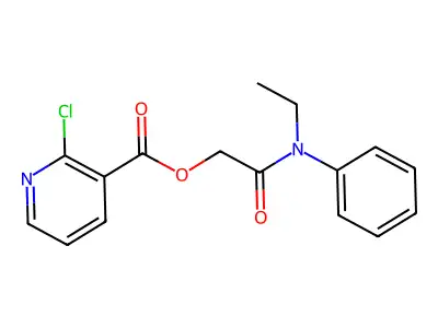 [Ethyl(phenyl)carbamoyl]methyl 2-chloropyridine-3-carboxylate structure